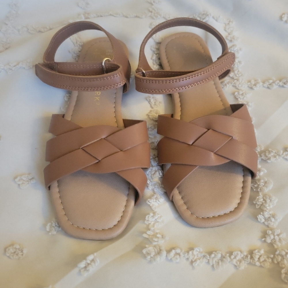 Primark Girls Tan Braided Strap Sandals